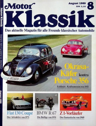 Deckblatt Motor Klassik (08/1989)
